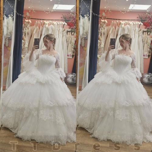 Abiti sposa manica sbuffo - a,