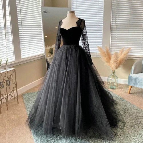 Abito sposa nero pizzo - da,