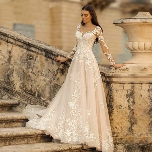 Abito sposa scollo v - scollo, a