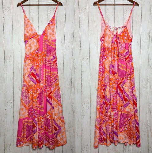 Maxi abito patchwork - , boho