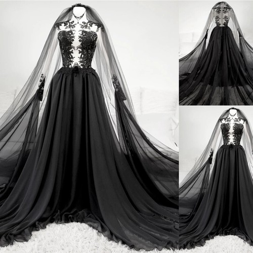 Abiti sposa neri maniche - da,