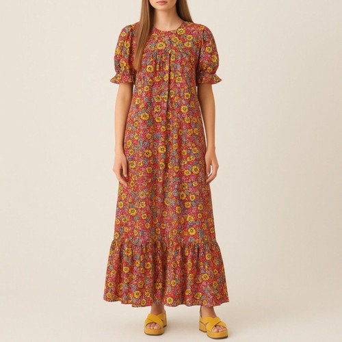 Maxi abito rosso vintage anni