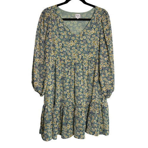 Mini abito babydoll floreale