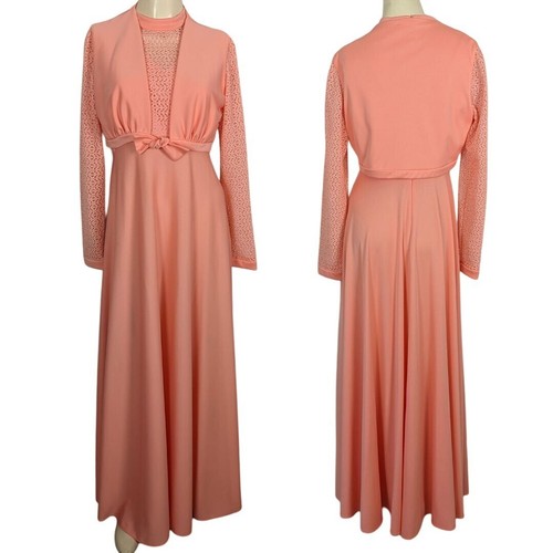 Maxi abito vintage due pezzi