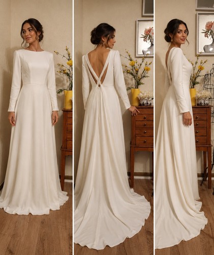 Abito sposa bianco - da, manica