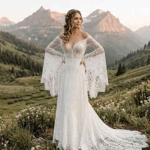 Abito sposa pizzo con - da, in