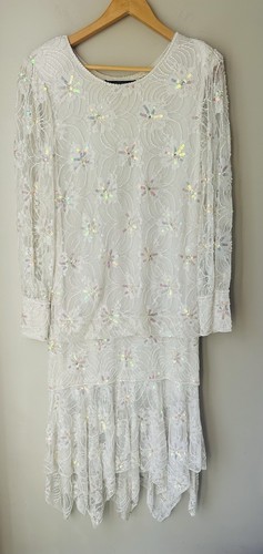 Abito vintage megere - abito, bianco